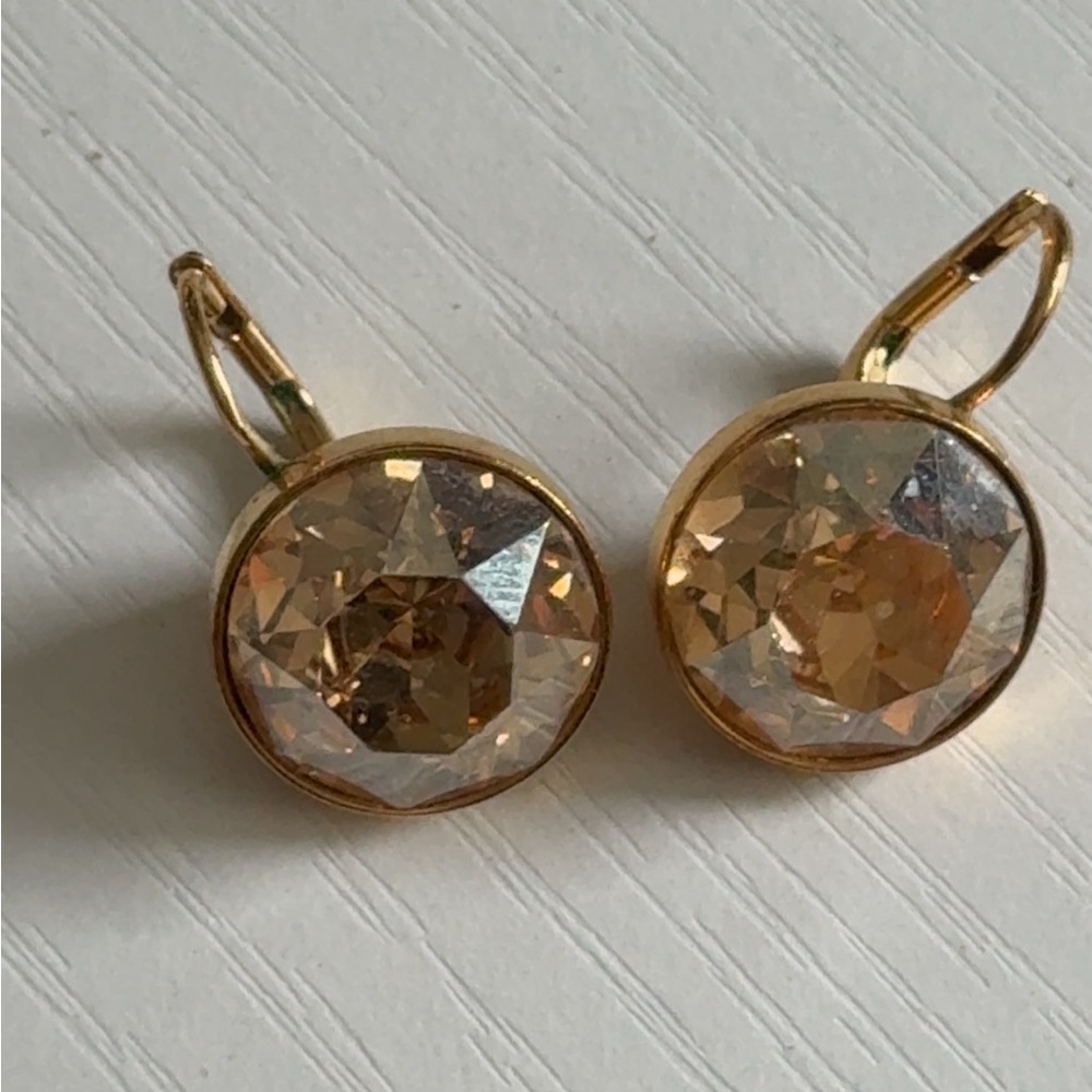 Gold SWAROVSKI Crystal Earrings